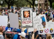Ribuan Warga AS Turun ke Jalan! Gelombang Protes Lawan Trump Makin Membara