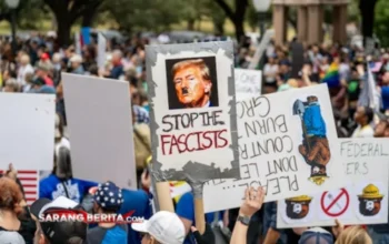 Ribuan Warga AS Turun ke Jalan! Gelombang Protes Lawan Trump Makin Membara