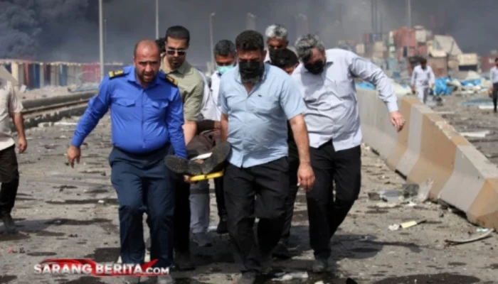 Ledakan Hebat di Pelabuhan Rajaee Iran, Diduga dari Kontainer Kimia