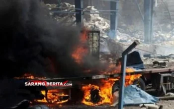 Ledakan Hebat di Pelabuhan Rajaee Iran, Diduga dari Kontainer Kimia