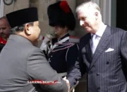 Presiden Prabowo Bertemu Raja Belgia, Disambut Hangat di Istana Laeken
