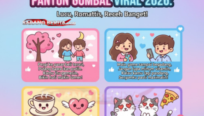Pantun Gombal Viral 2026: Lucu, Romantis, Receh Banget!